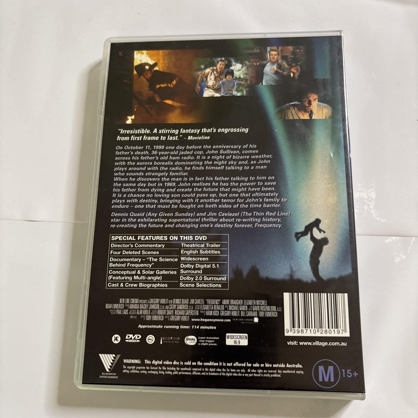 Frequency (DVD, 2000) Dennis Quaid, Jim Caziezel Region 4