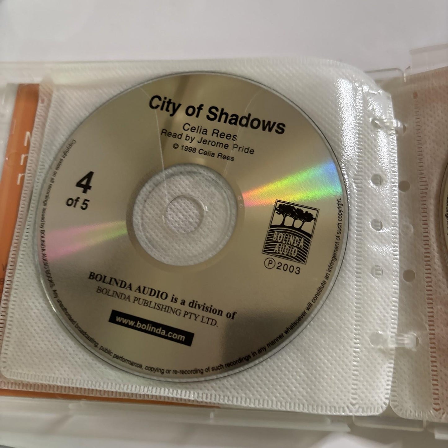 City Of Shadows By Celia Rees (Audio CD, 2003)