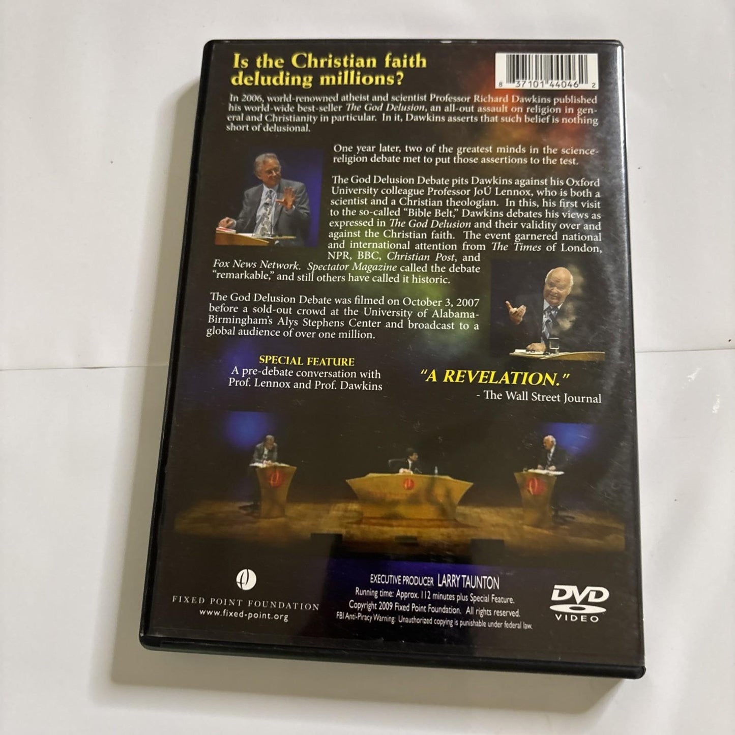 Richard Dawkins Vs John Lennox: The God Delusion Debate (DVD, 2009) All Regions