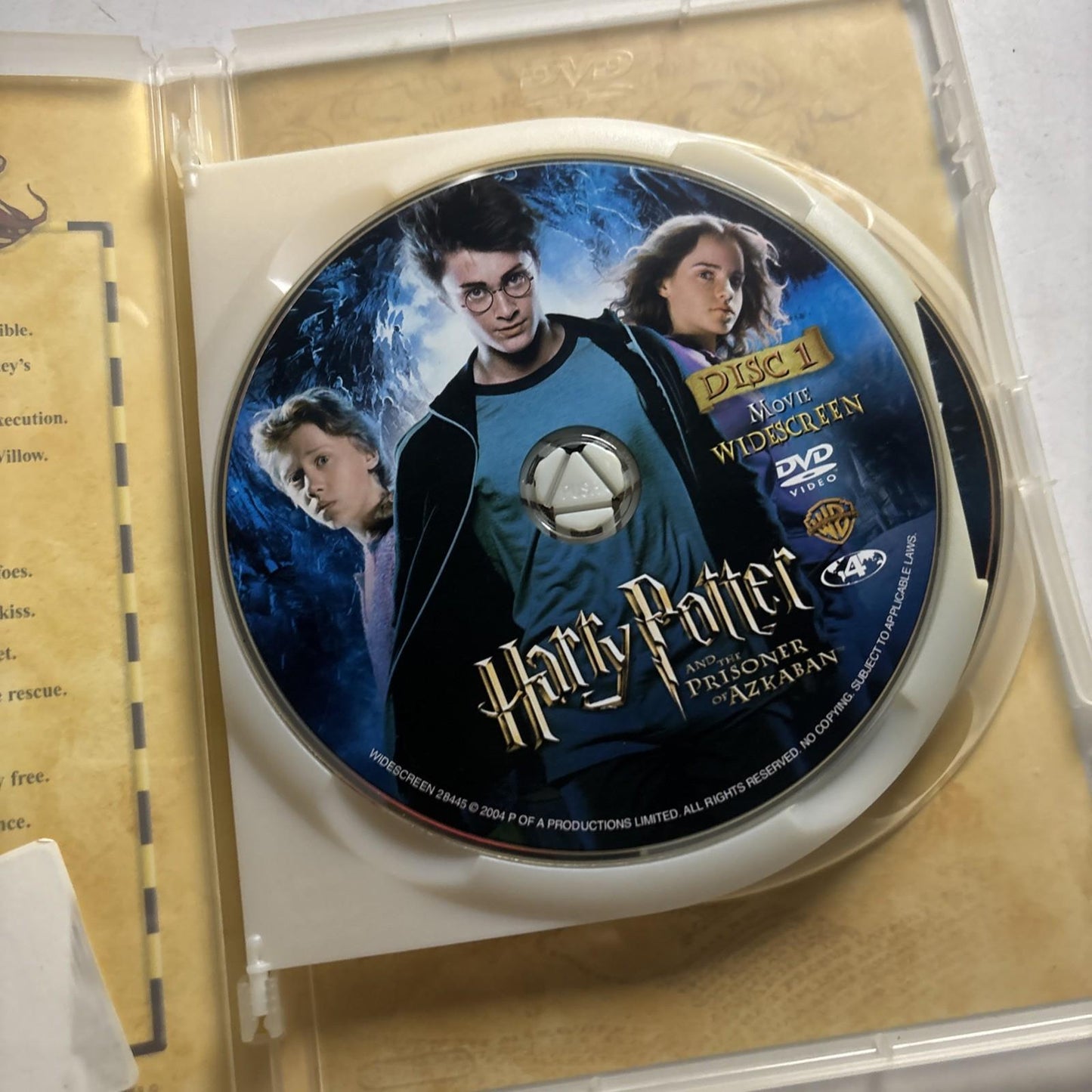 Harry Potter and the Prisoner of Azkaban (DVD, 2004)  Region 4