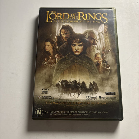 The Lord of the Rings - The Fellowship of the Ring (DVD, 2001) Region 4
