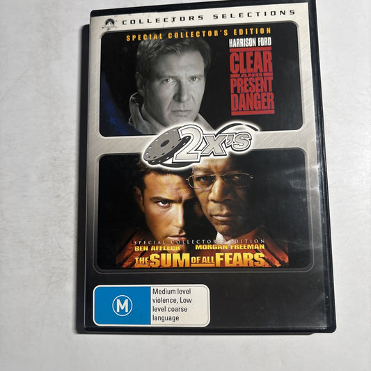 Clear and Present Danger / The Sum of All Fears (DVD, 1994) Region 4