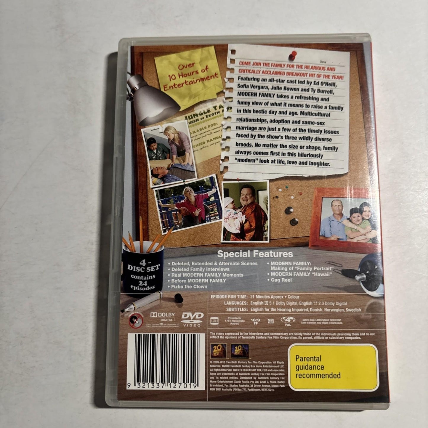 Modern Family - Complete First Season (DVD, 2009) Region 4