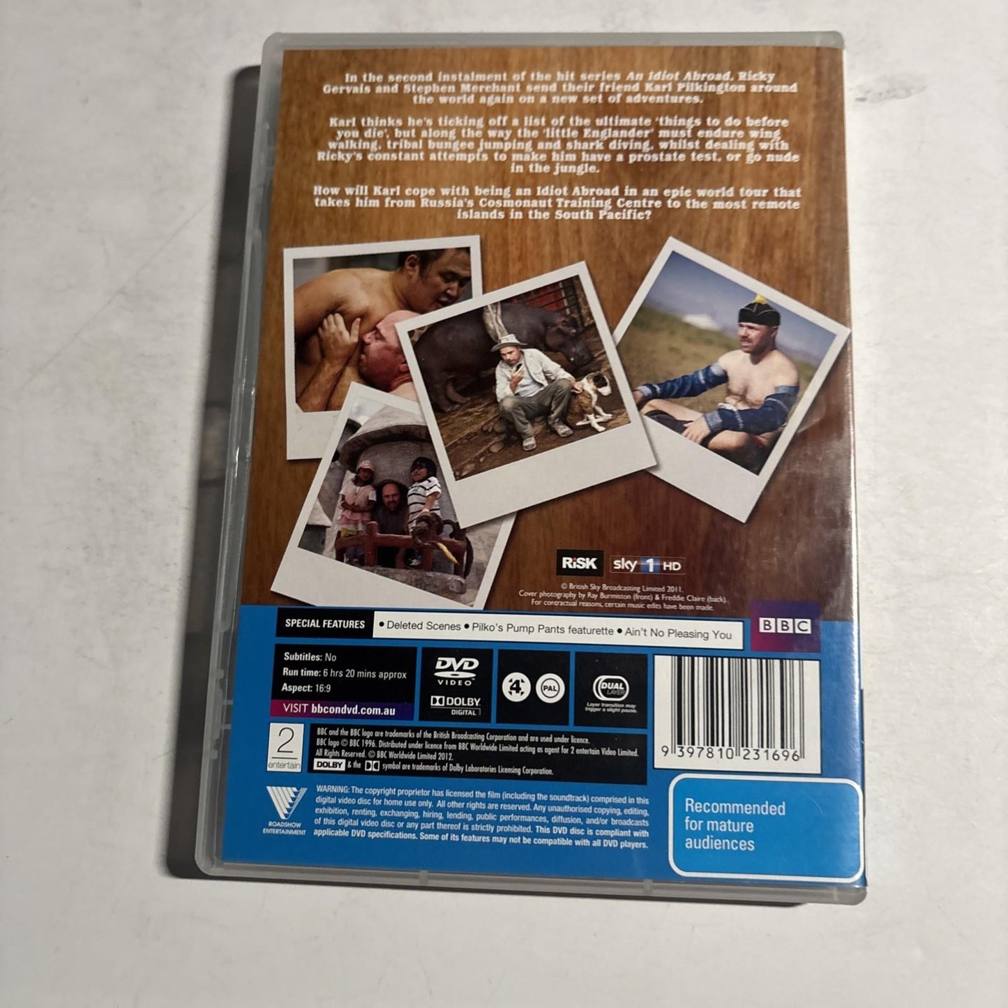 An Idiot Abroad : Series 2 (DVD, 2011) Karl Pilkington Region 4