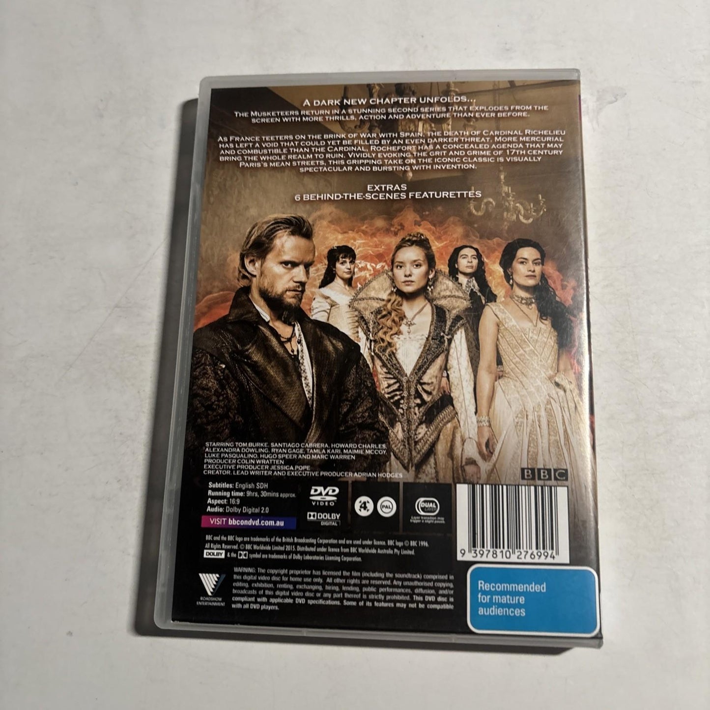 The Musketeers : Series 2 (DVD, 2014) Region 4