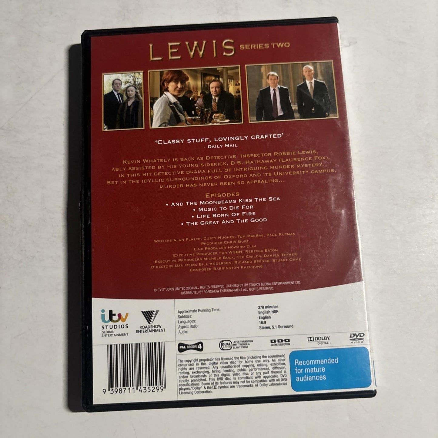 Lewis : Series 2 (DVD, 2008) Region 4