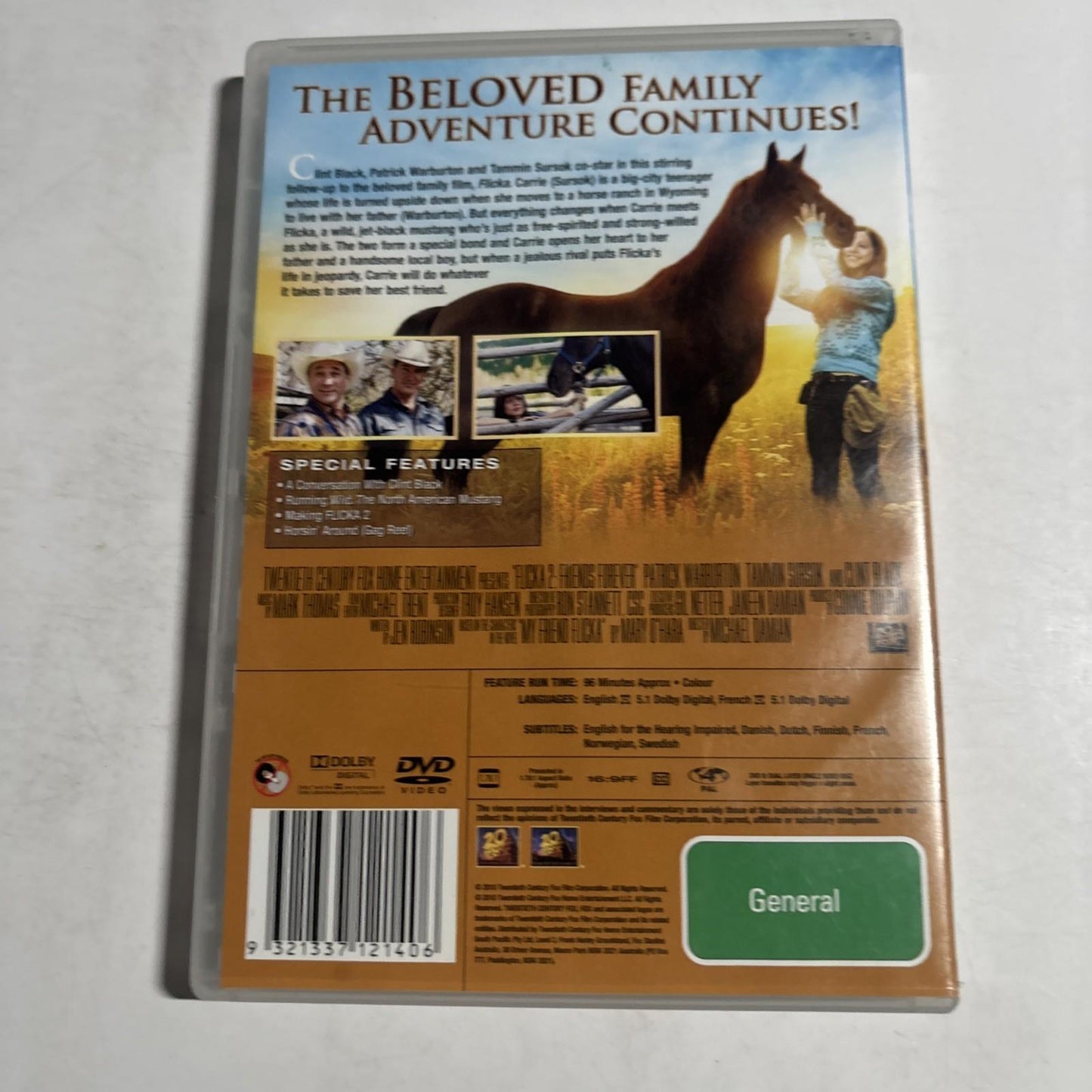 Flicka 2 - Friends Forever (DVD, 2010) Region 4 NEW
