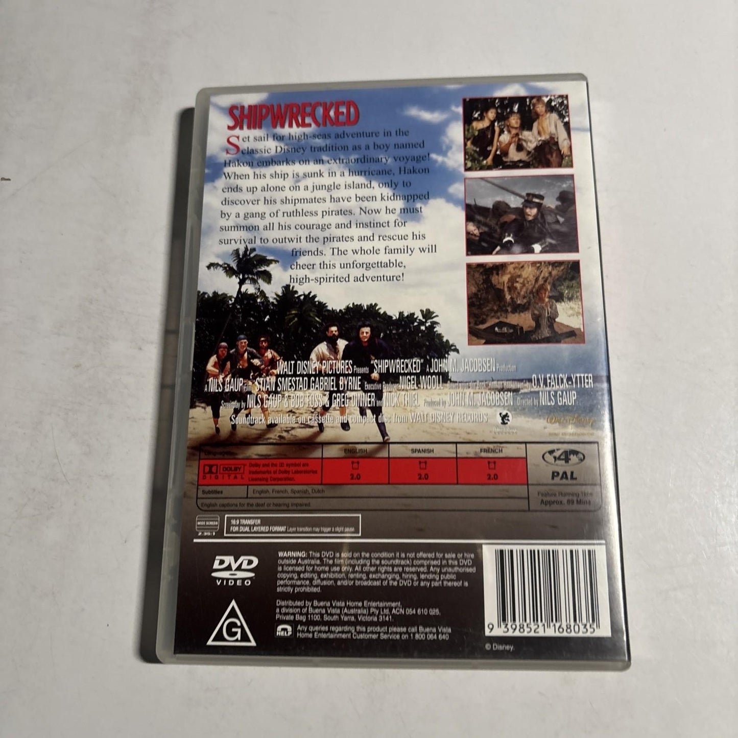 Shipwrecked (DVD, 1990) Gabriel Byrne, Stian Smestad Region 4