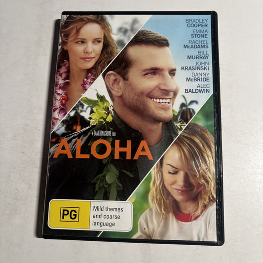 Aloha (DVD, 2015) Bradley Cooper, Emma Stone Region 4 NEW