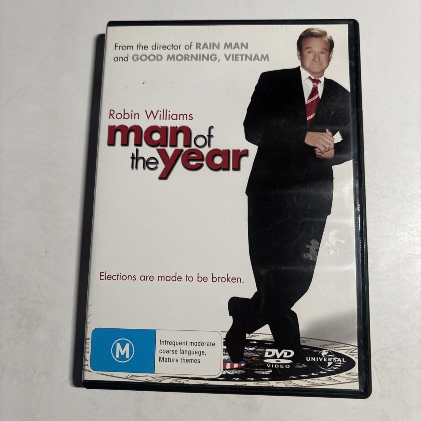 Man of the Year (DVD, 2006) Robin Williams Region 4,2