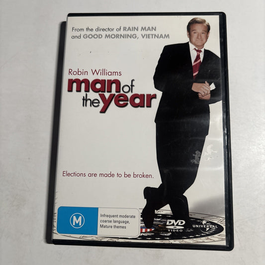 Man of the Year (DVD, 2006) Robin Williams Region 4,2