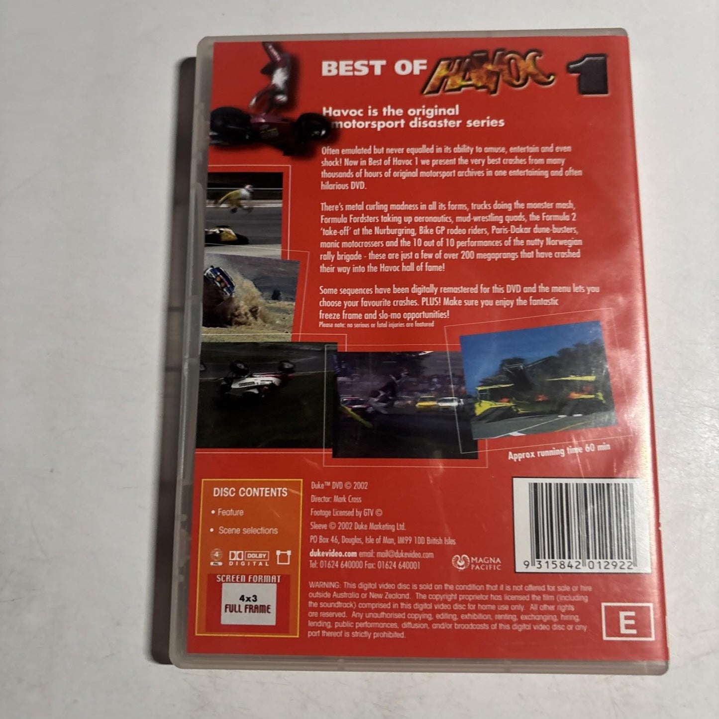 Best of Havoc - Over 200 Most Awesome Crashes (DVD, 2002) Region 4