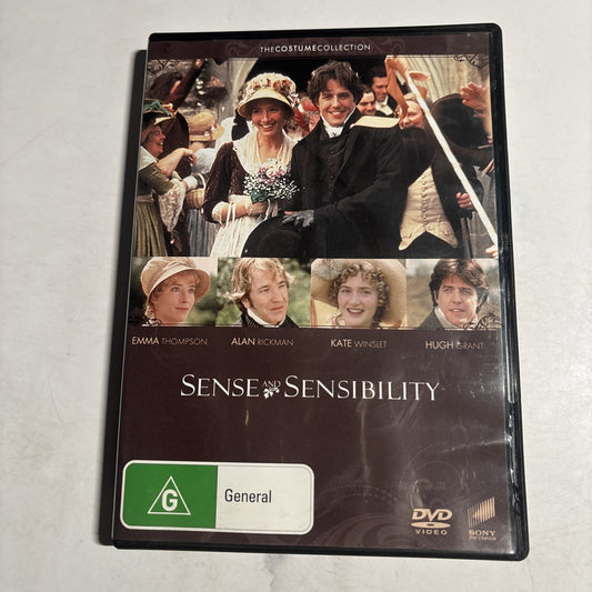 Sense and Sensibility (DVD, 1995) Hugh Grant, Emma Thompson Region 4 NEW