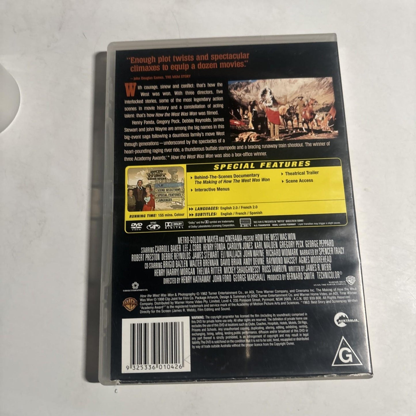 How the West Was Won (DVD, 1962) John Wayne, James Stewart Region 4