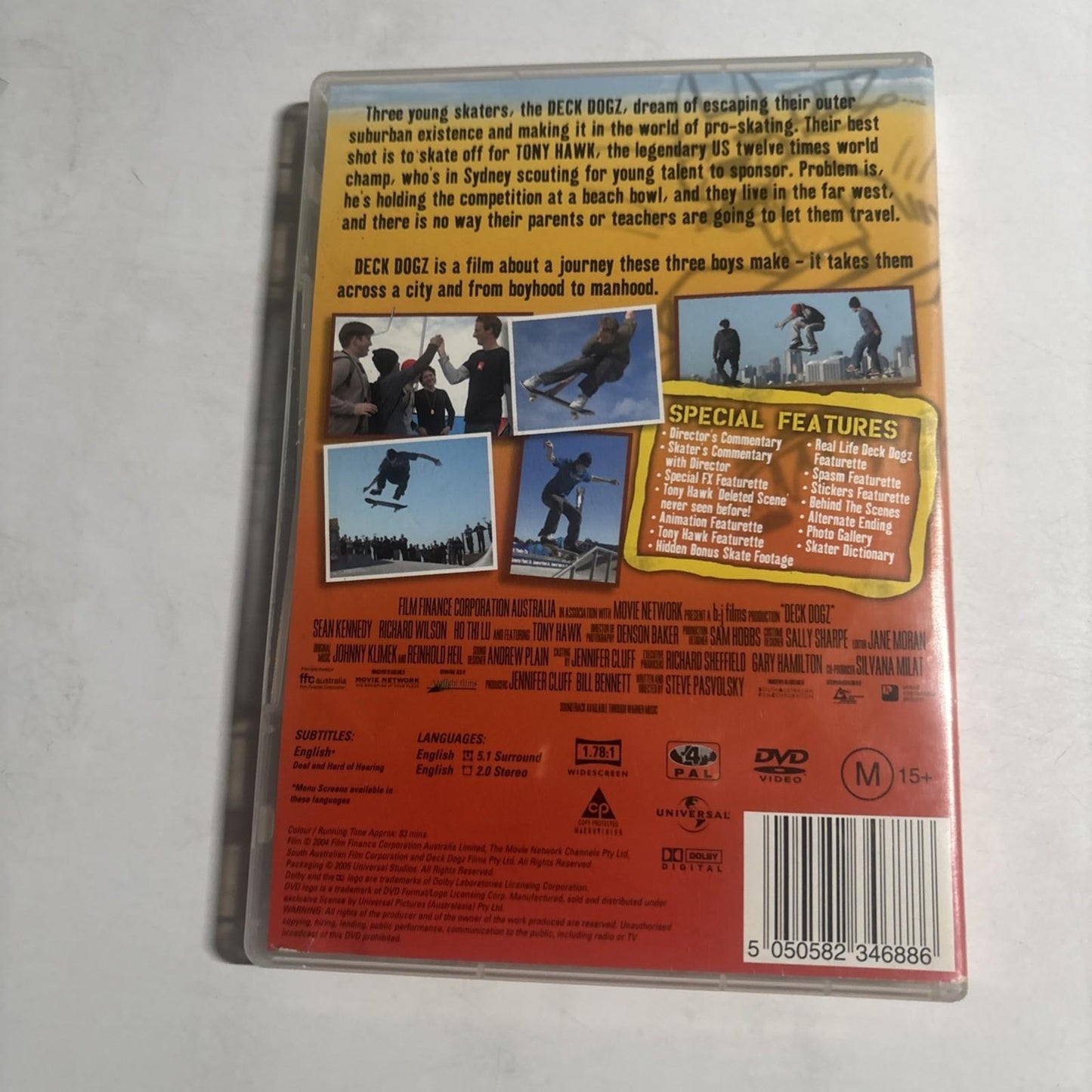 Deck Dogz (DVD, 2005) Sean Kennedy, Richard Wilson, Tony Hawk Region 4