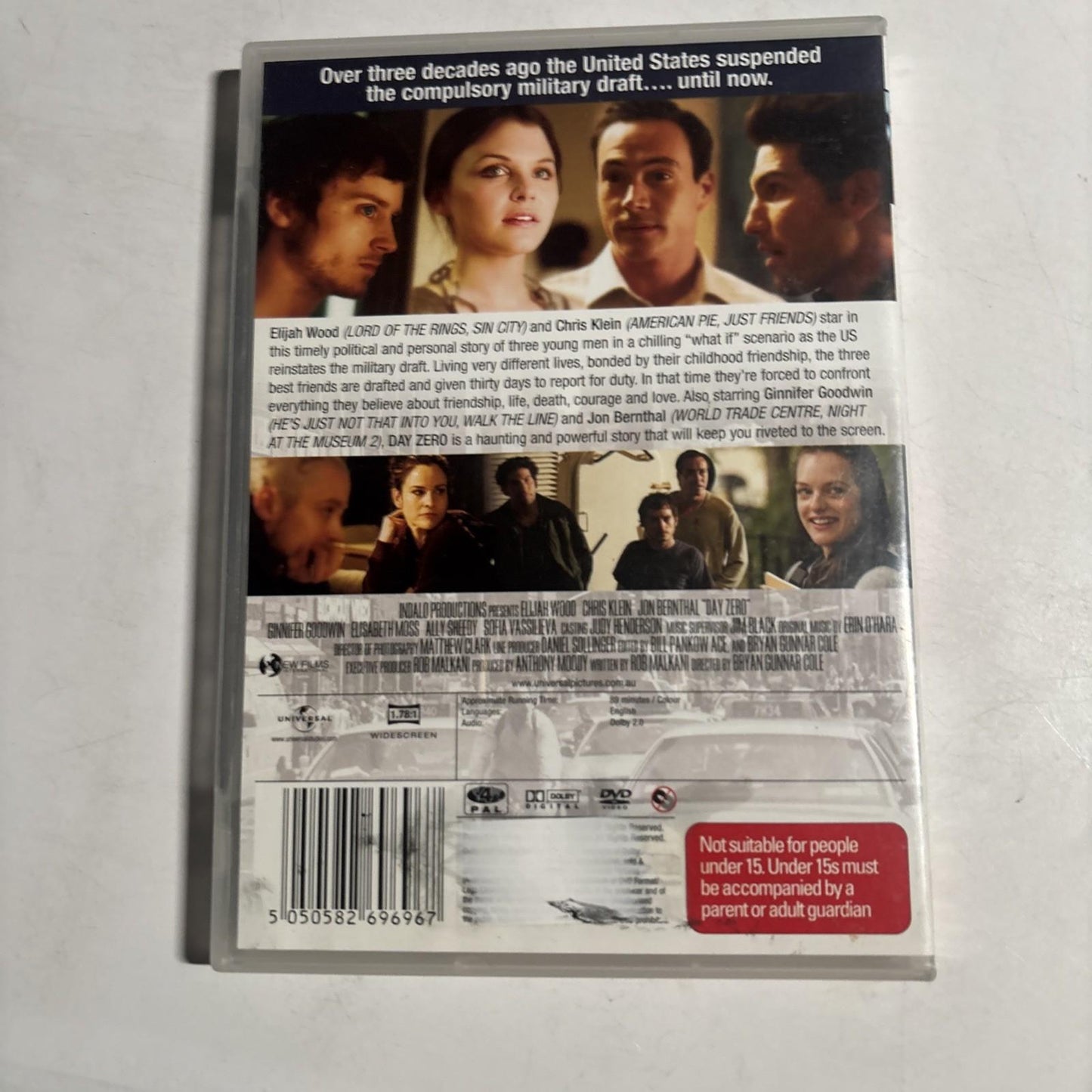 Day Zero (DVD, 2007) Elijah Wood, Chris Klein Region 4