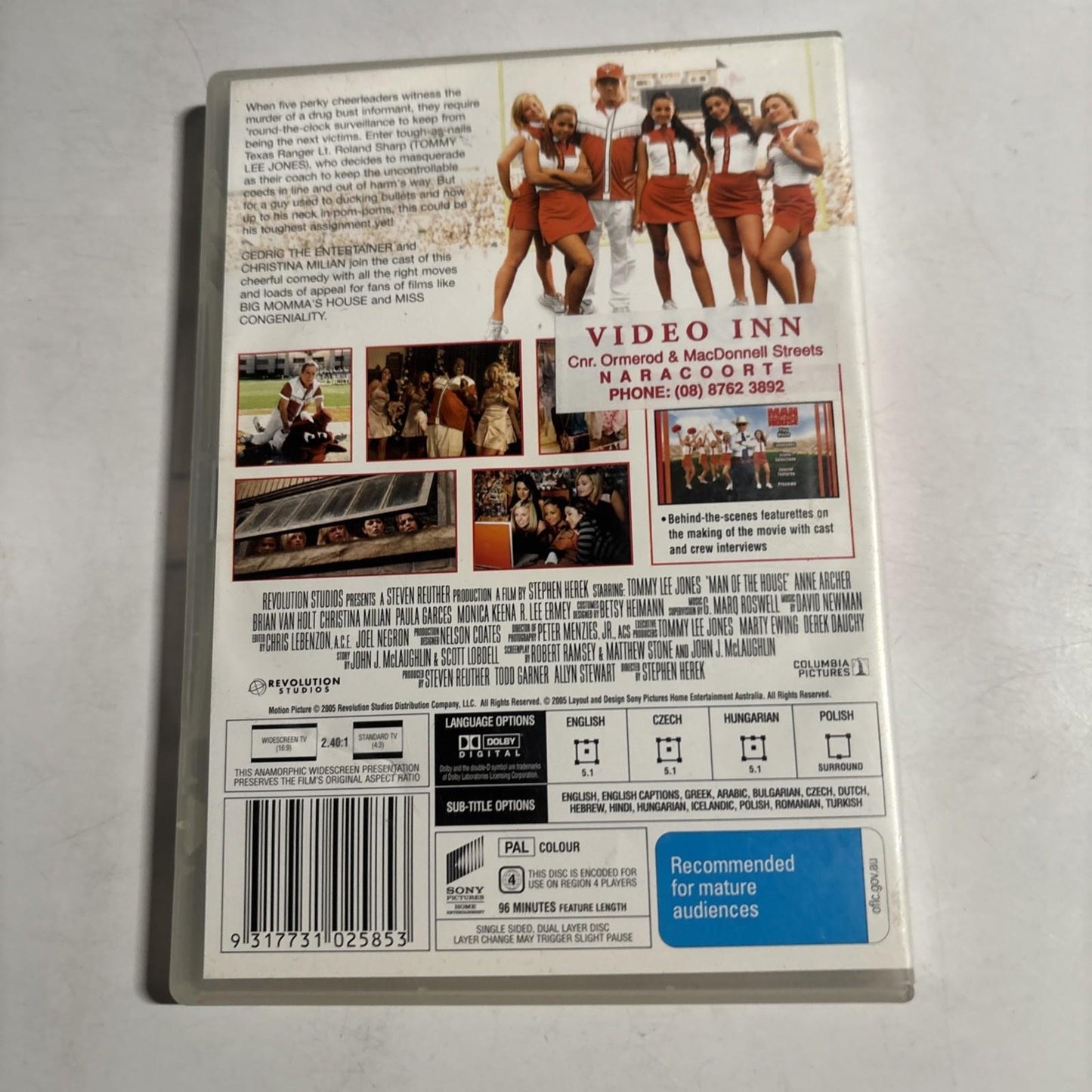 Man of the House (DVD, 2005) Tommy Lee Jones Region 4