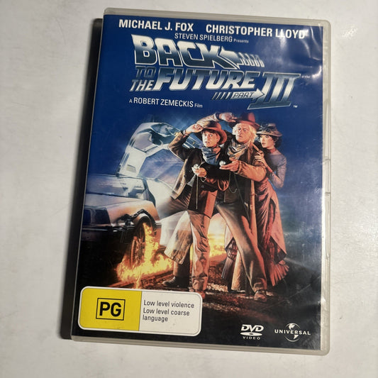 Back to the Future 3 (DVD, 1990) Michael J Fox Region 4,2