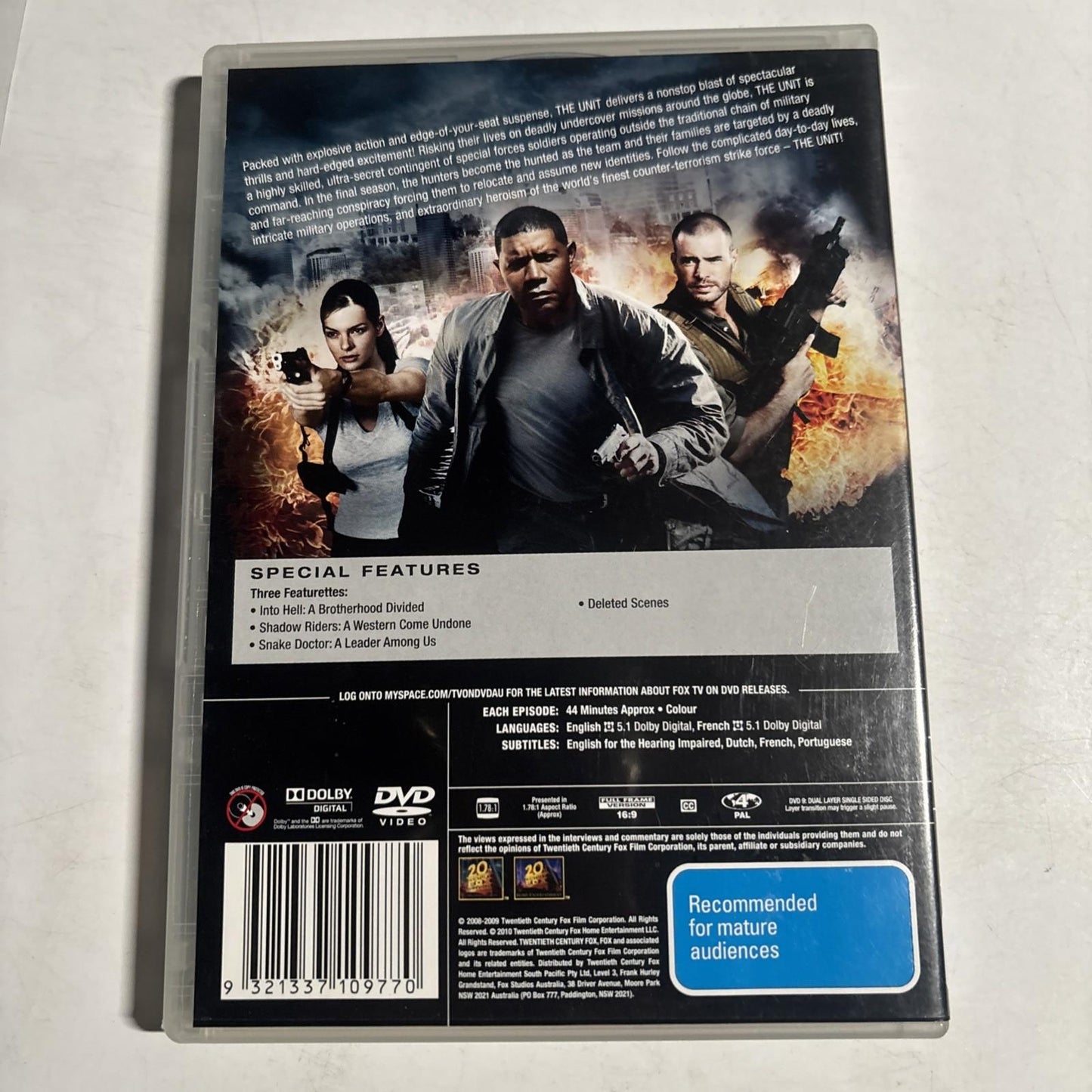 The Unit : Season 4 (DVD, 2008) Region 4