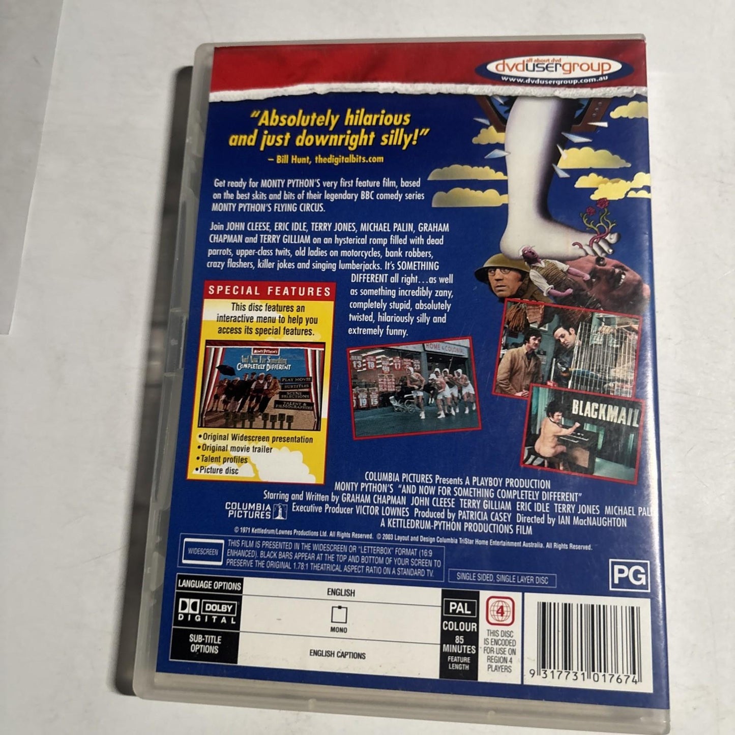 Monty Python: And Now for Something Completely Different (DVD 1971) Region 4 NEW