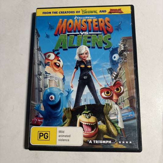 Monsters Vs Aliens (DVD, 2009) Region 4
