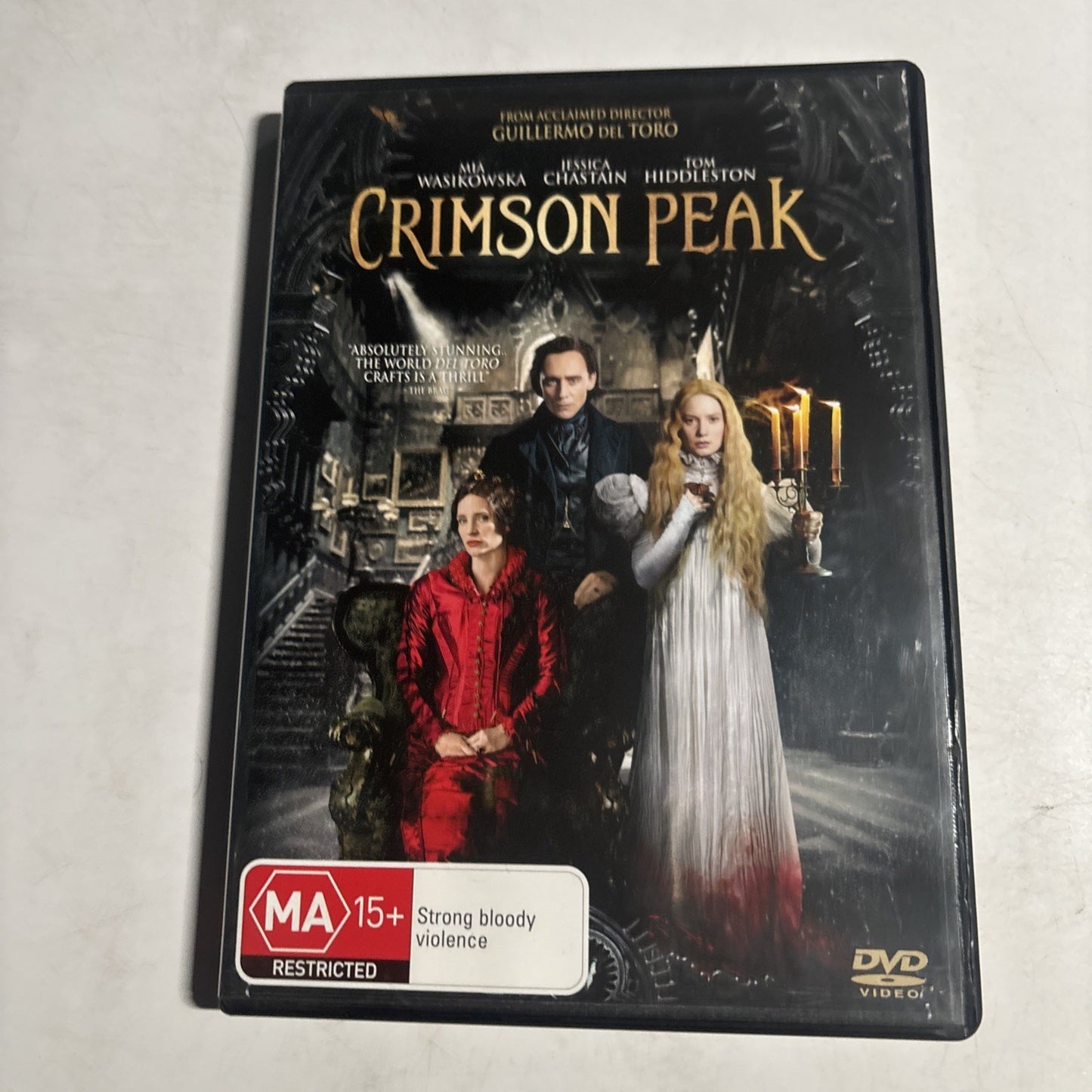 Crimson Peak (DVD, 2015) Mia Wasikowska, Jessica Chastain Region 4,2,5 NEW