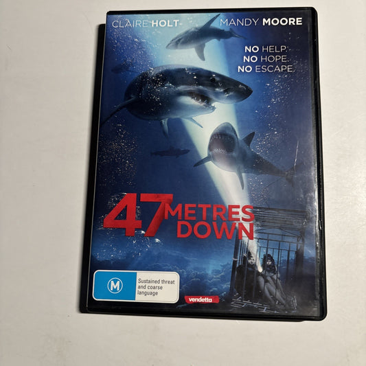47 Metres Down (DVD, 2017) Claire Holt, Mandy Moore Region 4