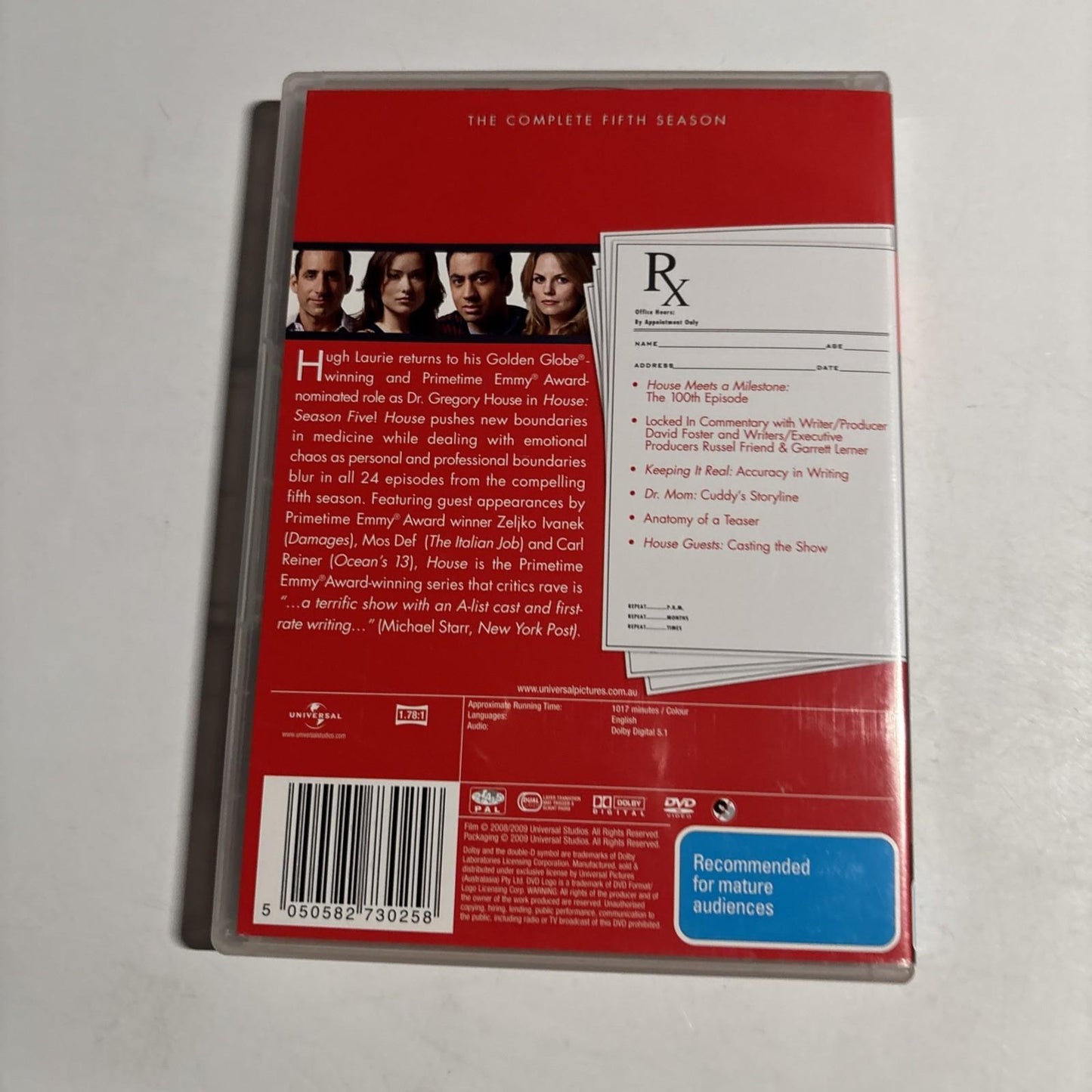House, M.D. : Season 5 (DVD, 2008) Region 4,2