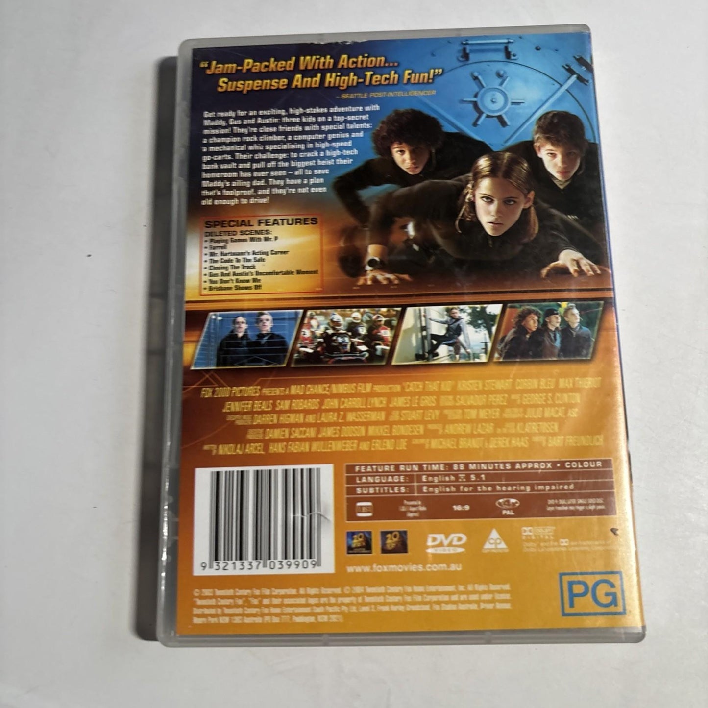 Catch That Kid (DVD, 2004) Kristen Stewart, Max Thieriot, Sam Robards Region 4