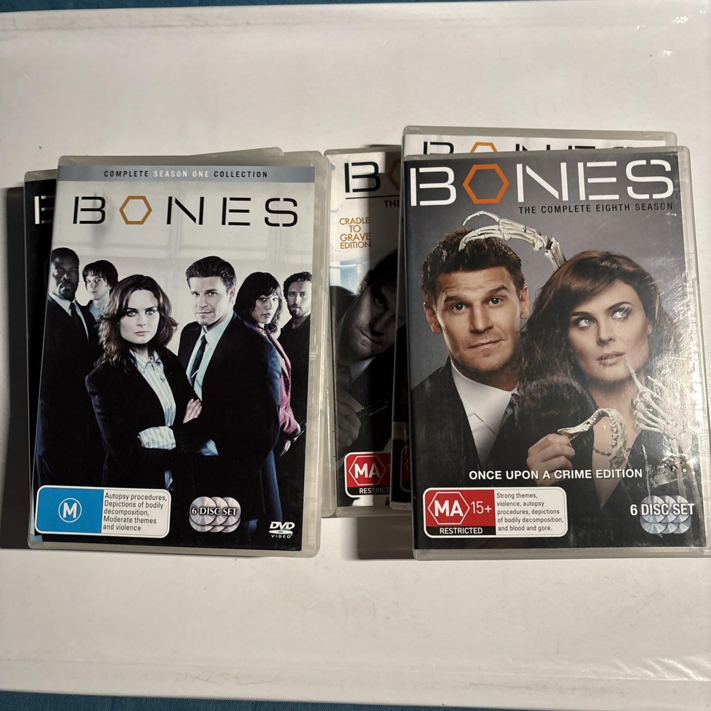 Bones : Season 1 2 3 6 7 8 (DVD, 2005, 30-Disc) Region 4