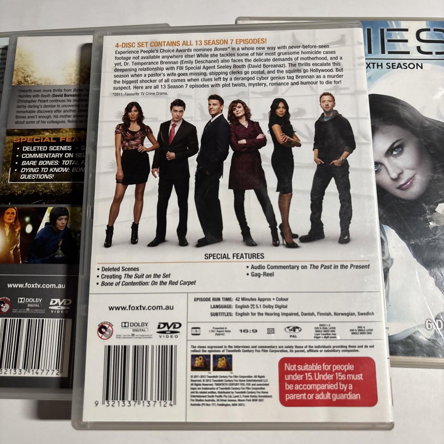 Bones : Season 1 2 3 6 7 8 (DVD, 2005, 30-Disc) Region 4