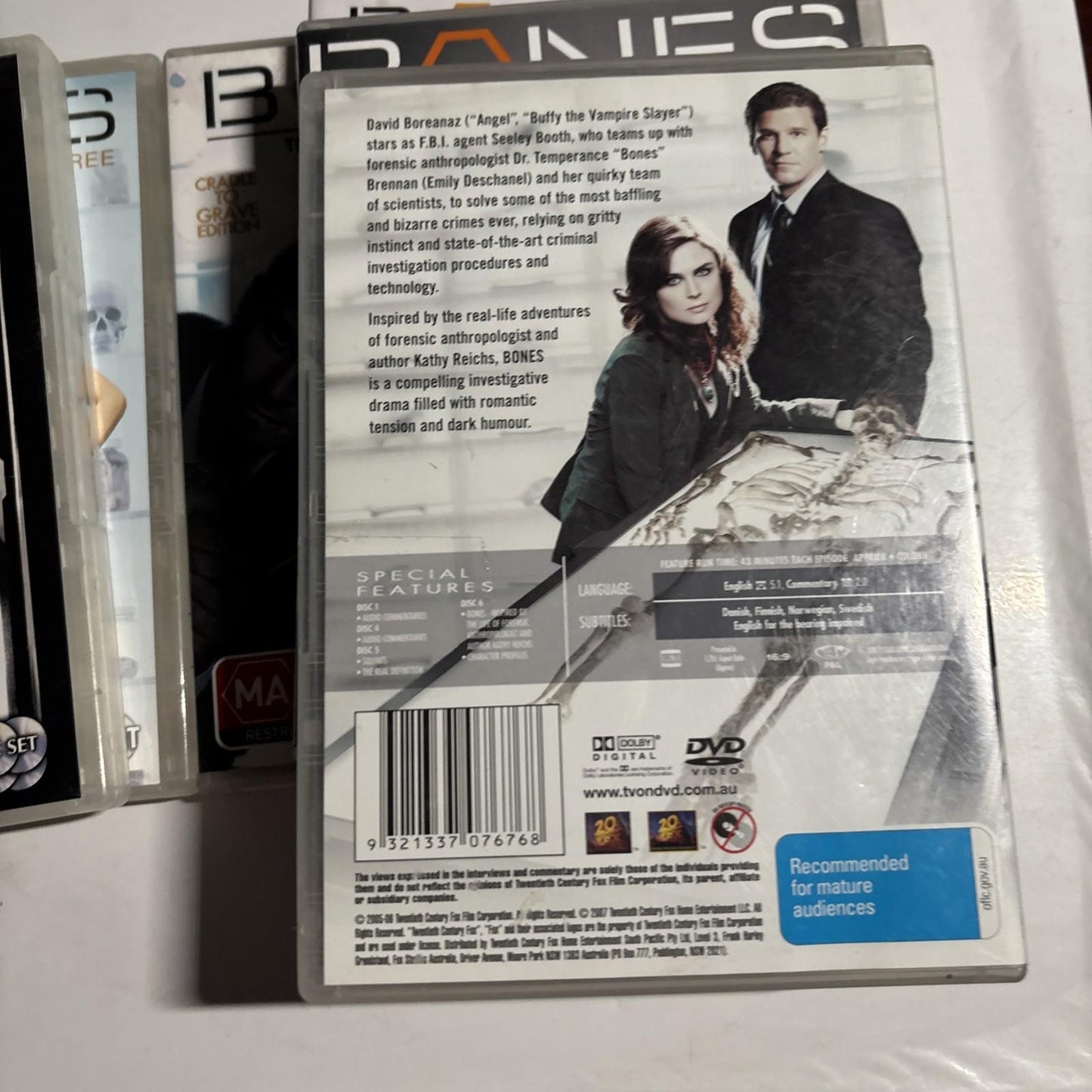 Bones : Season 1 2 3 6 7 8 (DVD, 2005, 30-Disc) Region 4