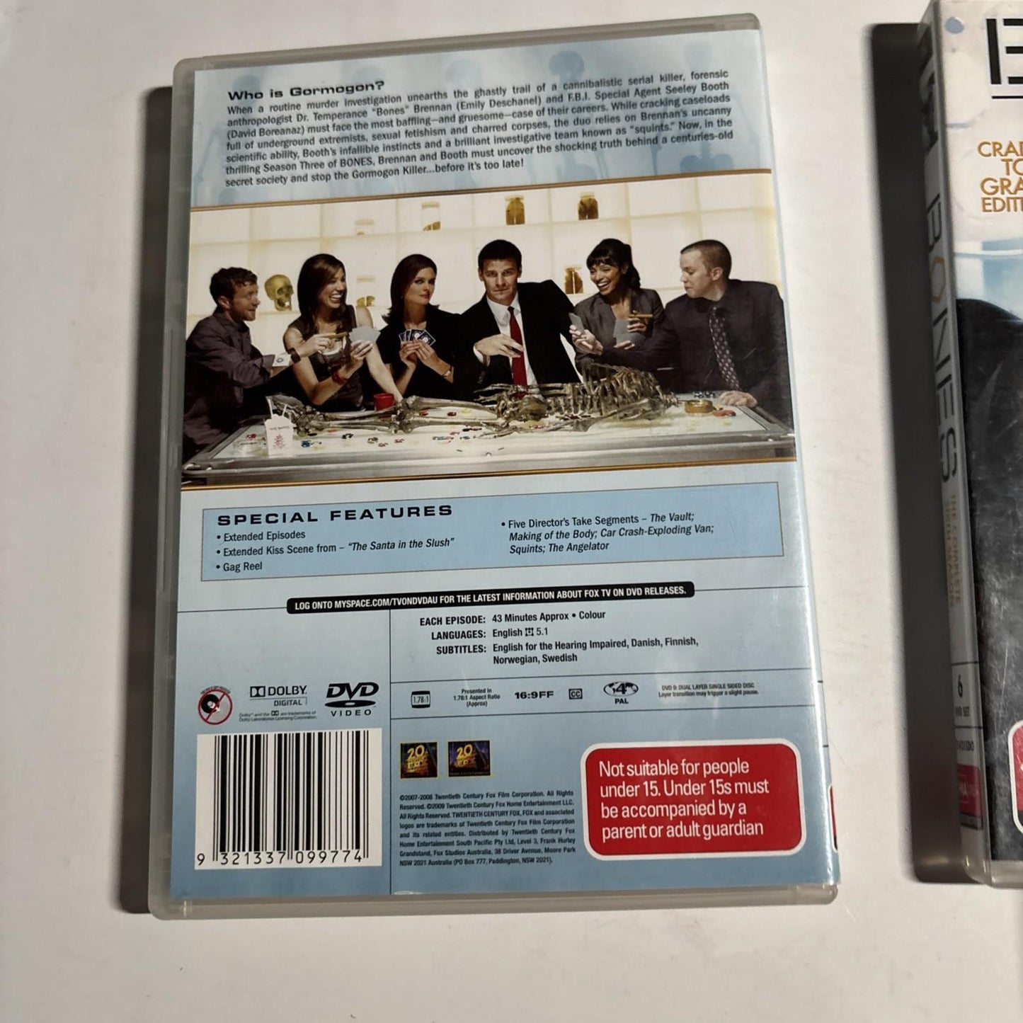 Bones : Season 1 2 3 6 7 8 (DVD, 2005, 30-Disc) Region 4