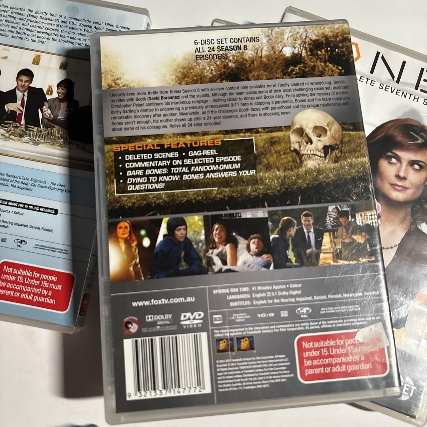 Bones : Season 1 2 3 6 7 8 (DVD, 2005, 30-Disc) Region 4
