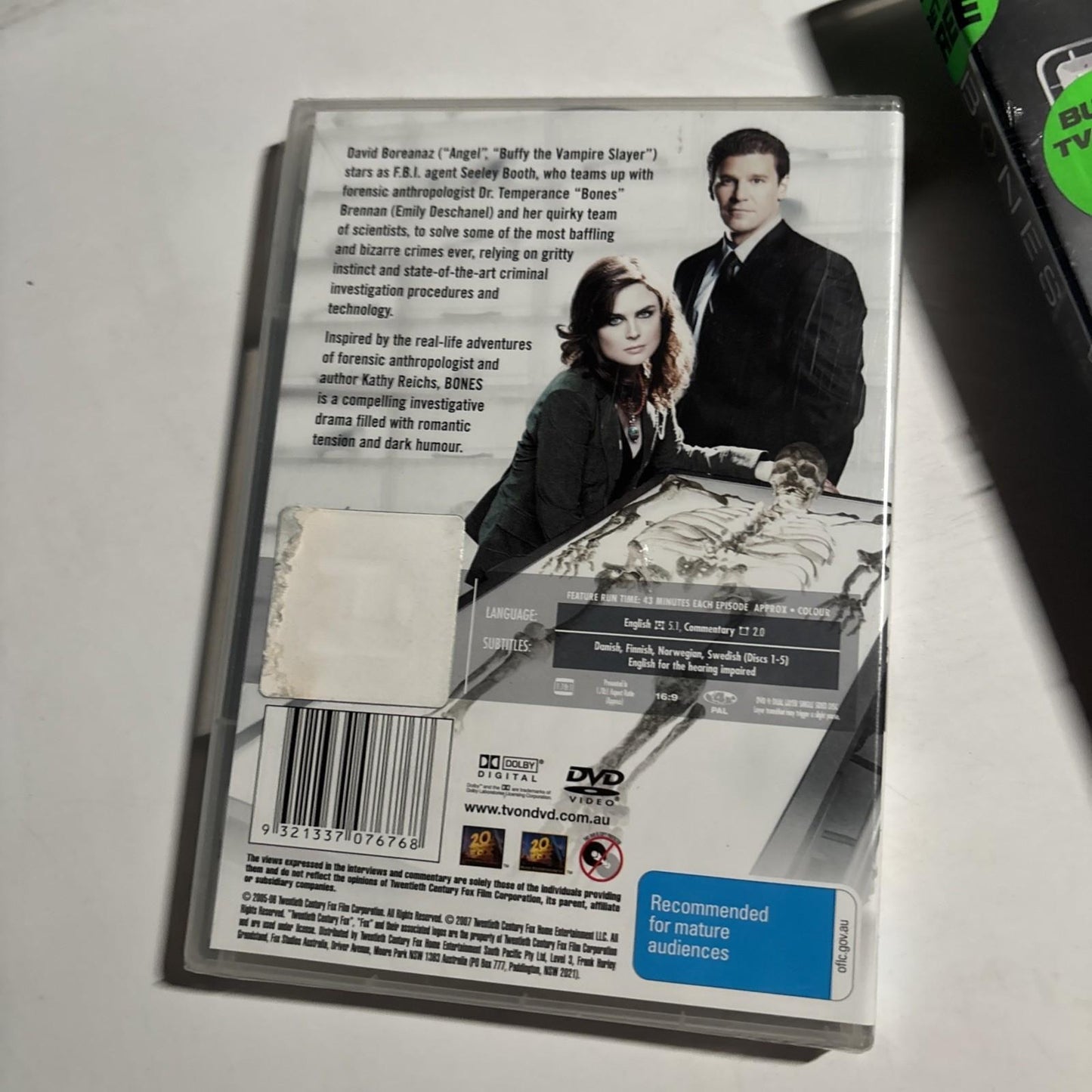 Bones : Season 1 2 3 (DVD, 2005, 16-Disc) Region 4 NEW