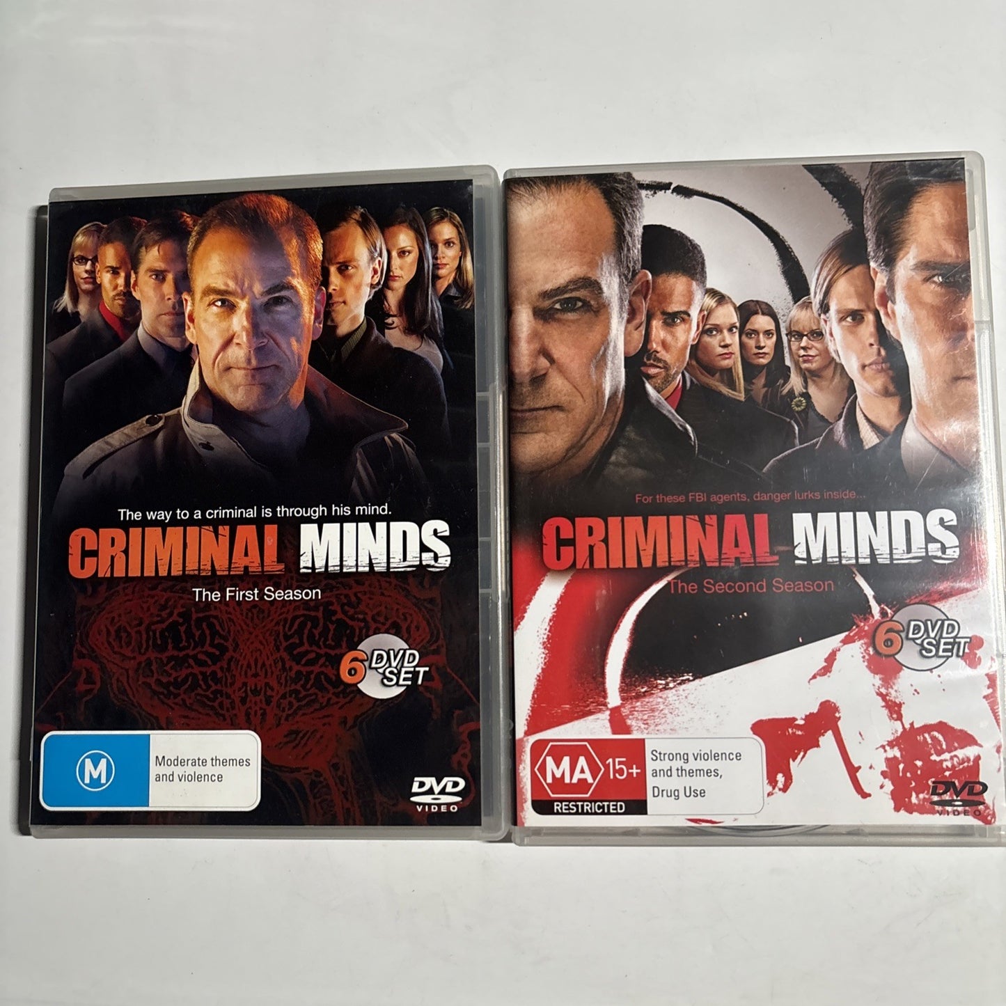 Criminal Minds : Season 1 & 2 (DVD, 2005, 12-Disc) Region 4