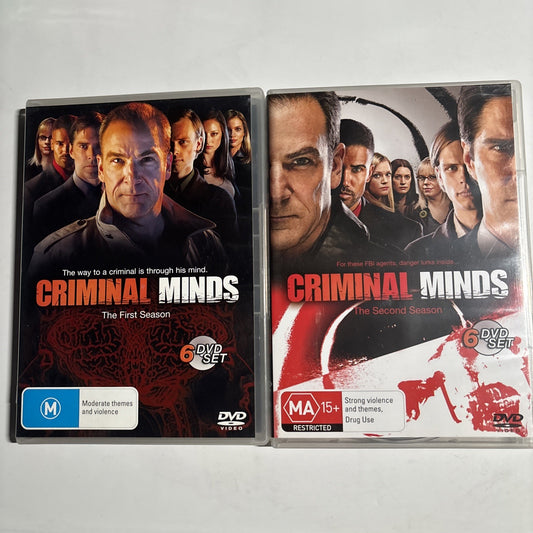 Criminal Minds : Season 1 & 2 (DVD, 2005, 12-Disc) Region 4