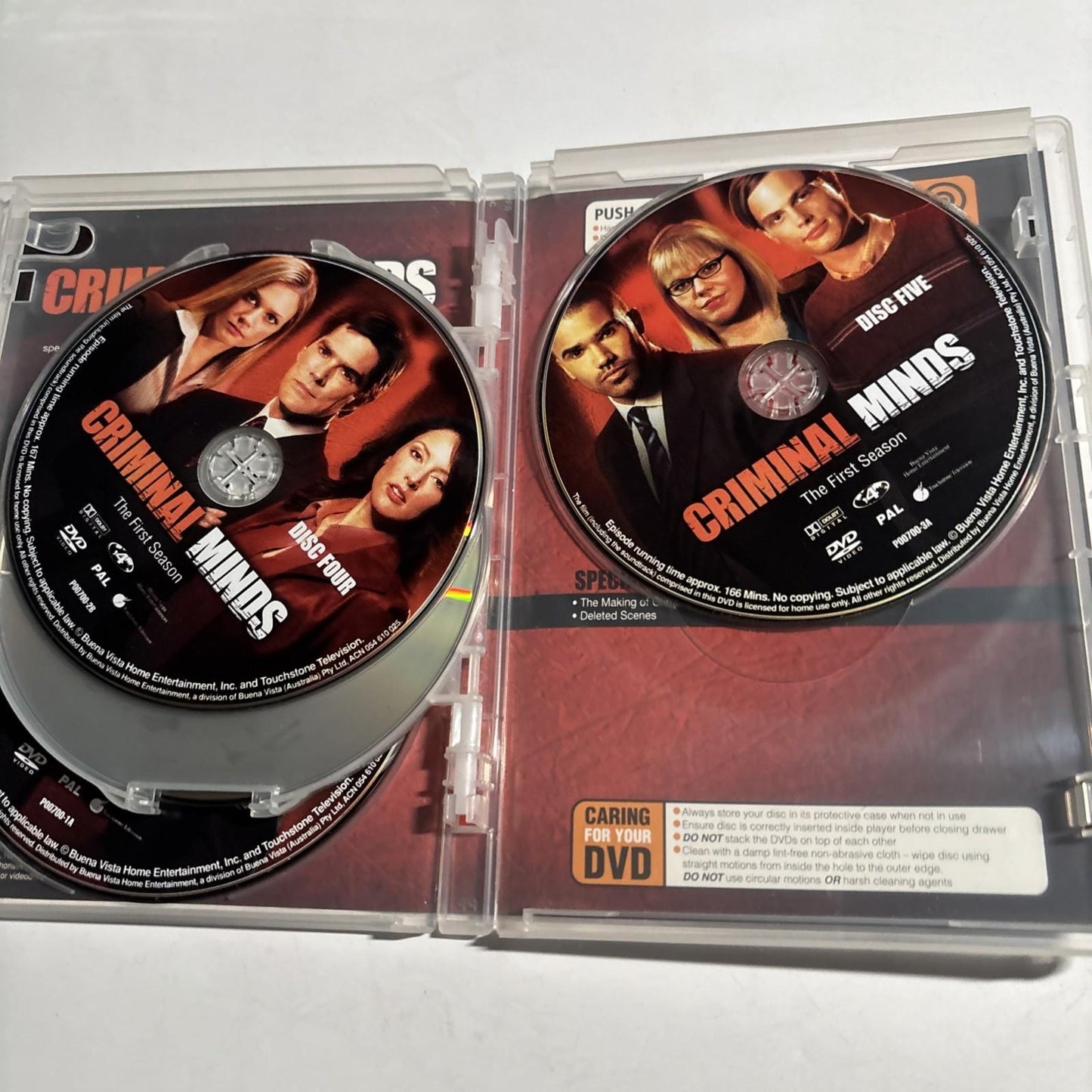 Criminal Minds : Season 1 & 2 (DVD, 2005, 12-Disc) Region 4