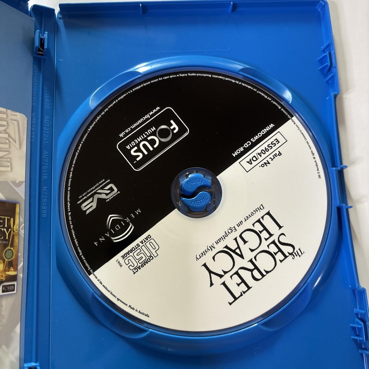 The Secret Legacy - Discover Egyptian Mystery PC CD-ROM Hidden Object Game