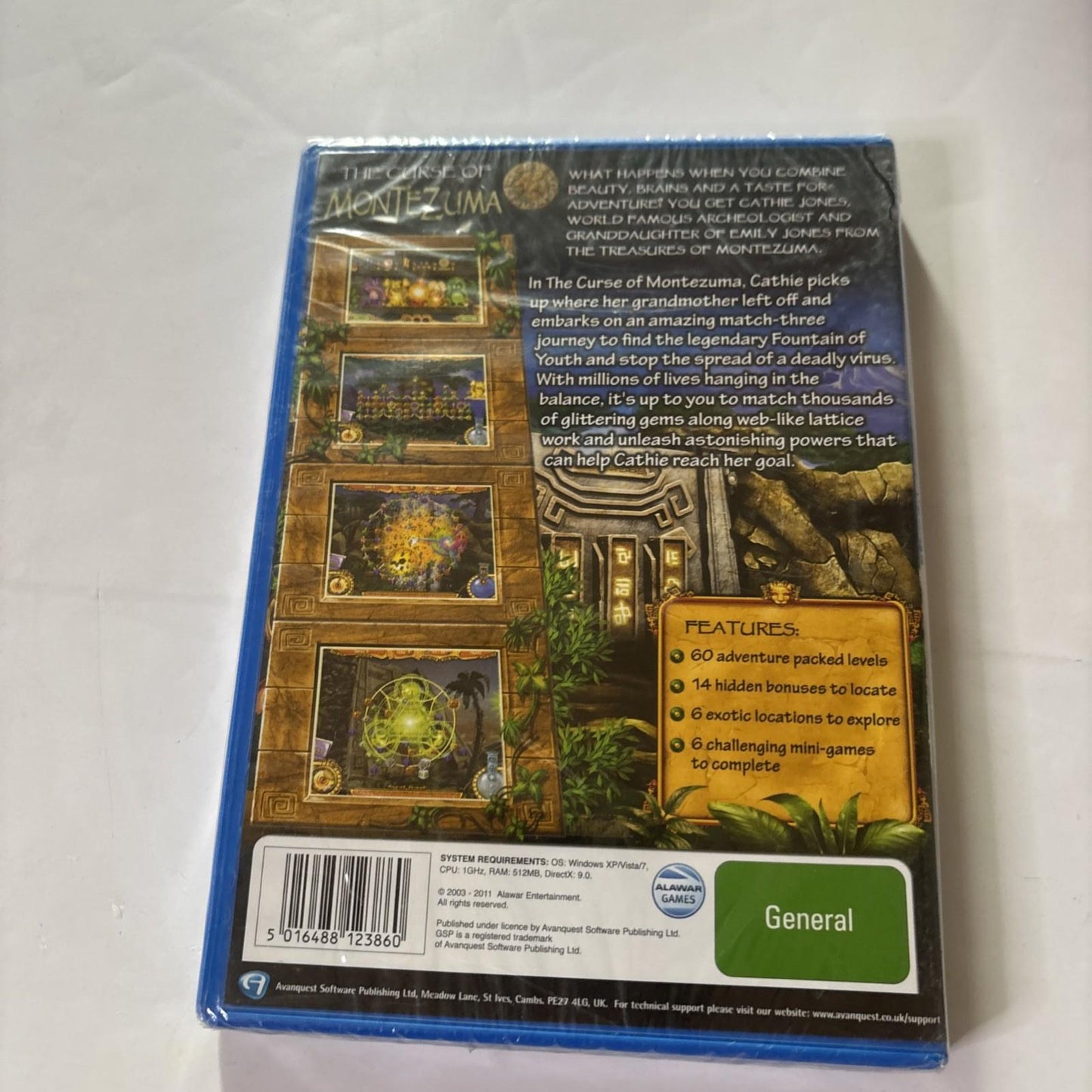 The Curse of Montezuma - PC Window CD-ROM Puzzle Hidden Object Game *New Sealed*
