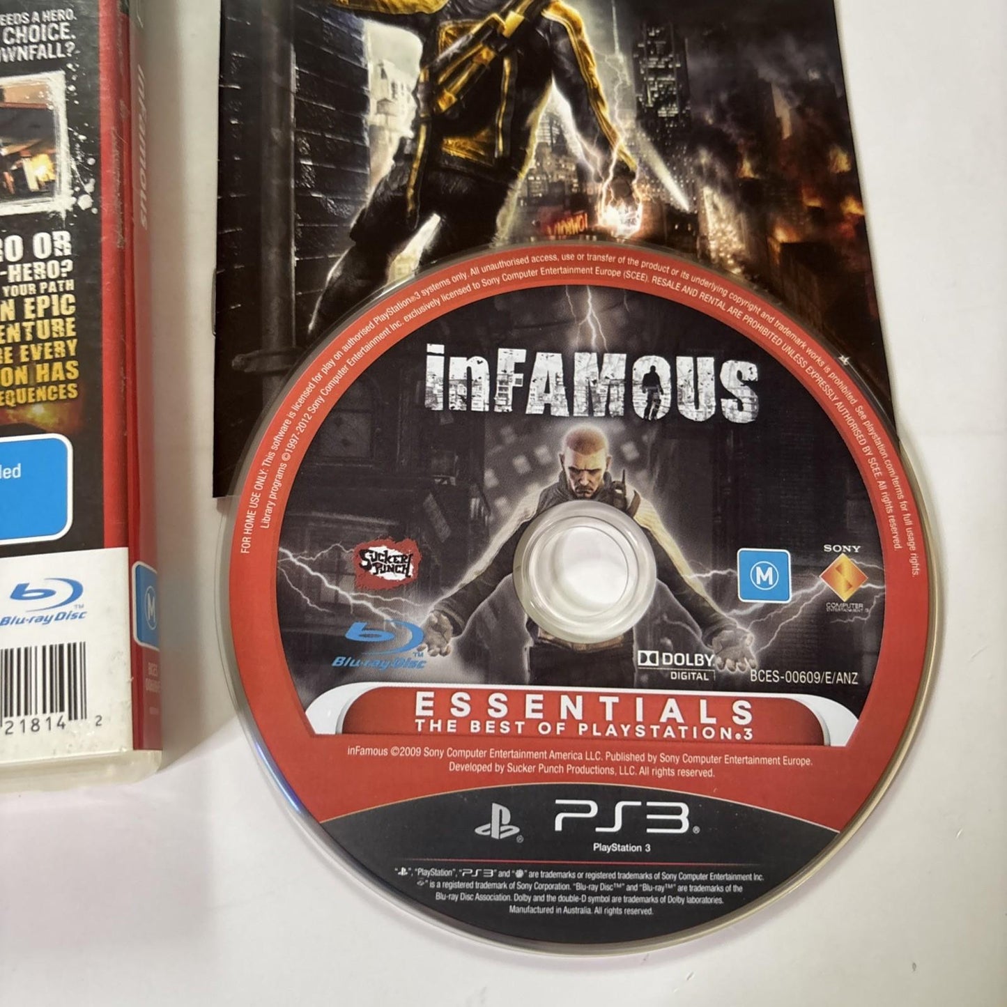 Infamous - Sony PS3 Playstation 3 Manual