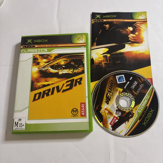 Driver 3 - Microsoft Xbox Original Black Label - Game PAL Complete With Manual