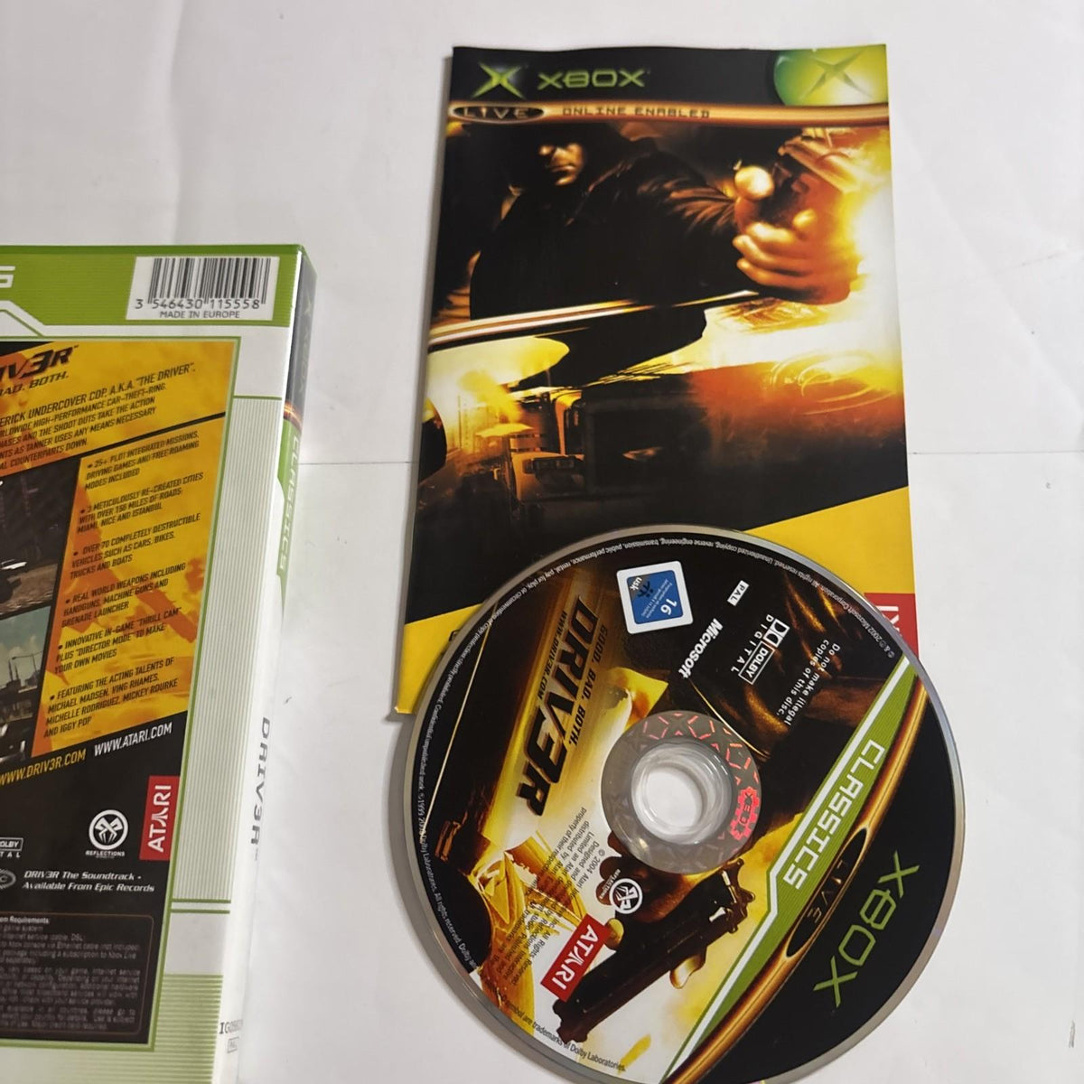 Driver 3 - Microsoft Xbox Original Black Label - Game PAL Complete With Manual