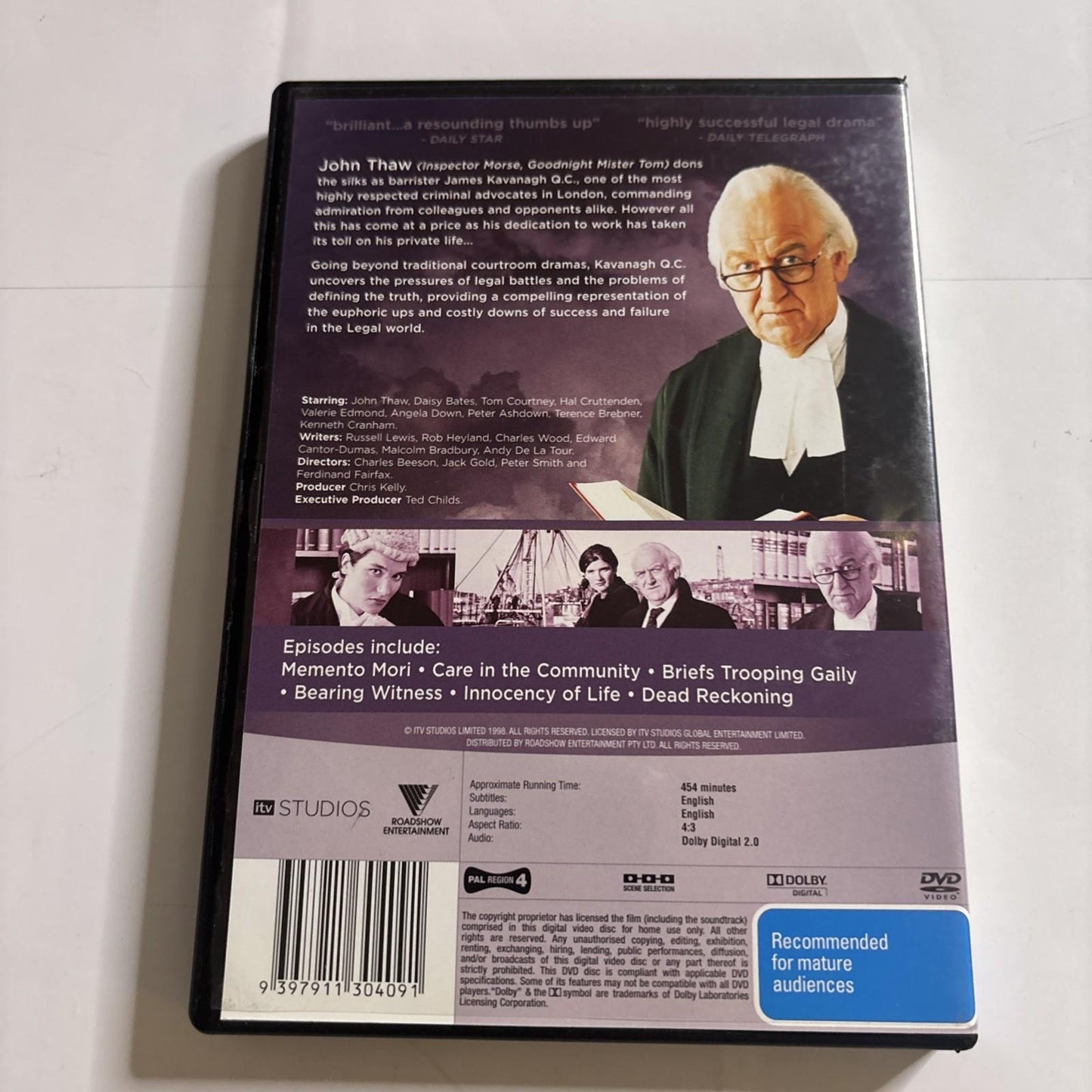 Kavanagh Q.C. : Series 4 (DVD, 1998) Region 4