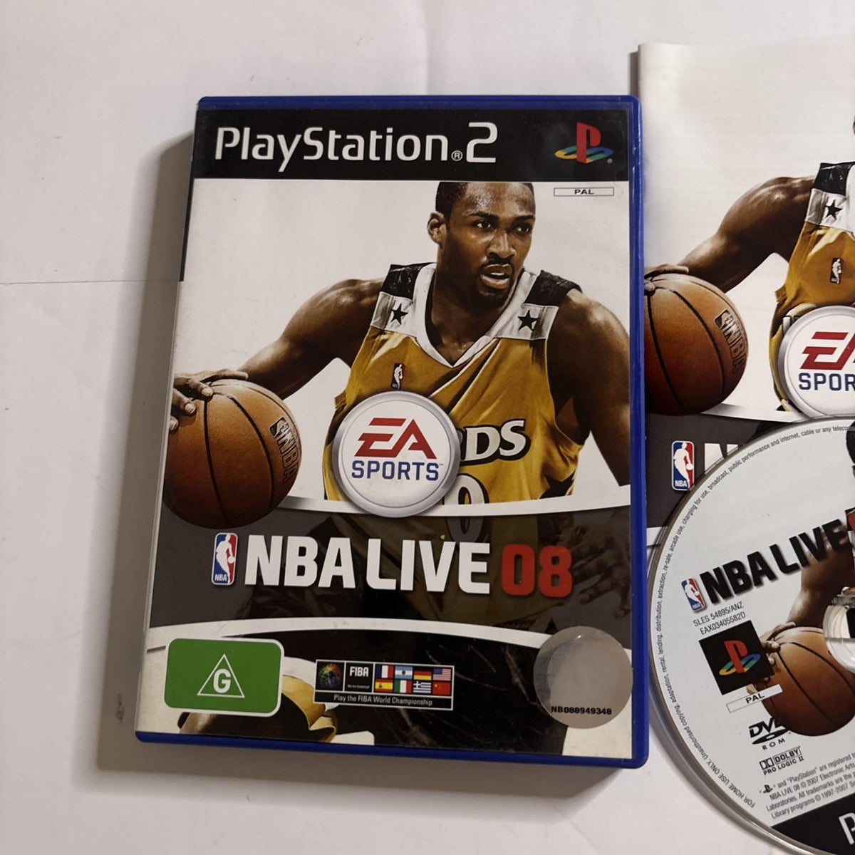 NBA Live 08 Sony PLAYSTATION 2 Sony Manual PAL