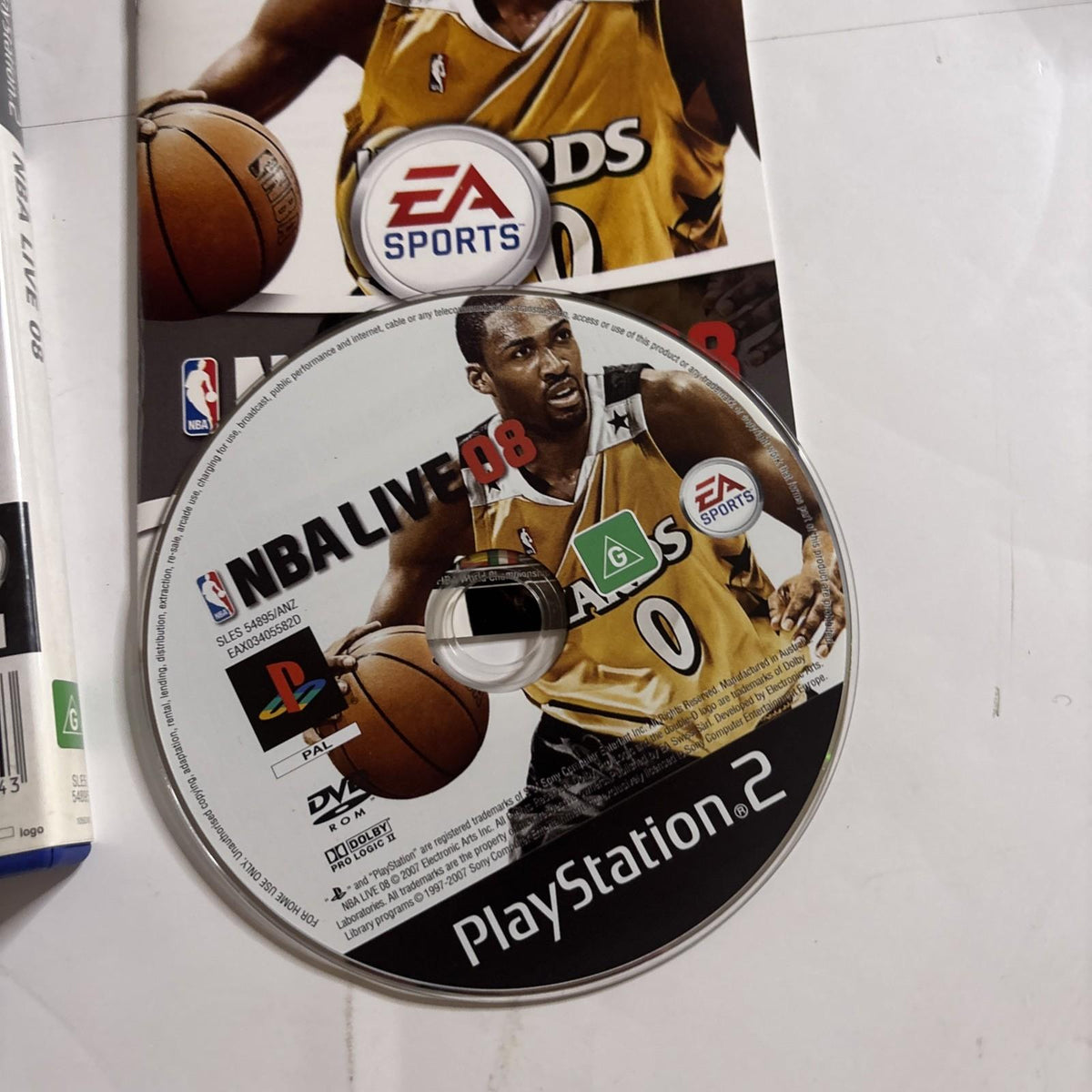 NBA Live 08 Sony PLAYSTATION 2 Sony Manual PAL