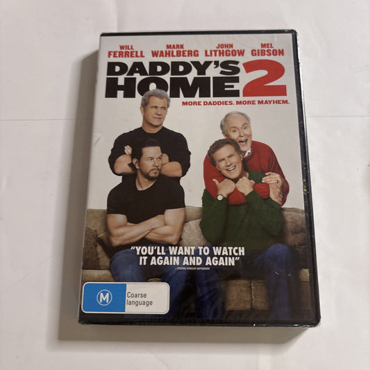 Daddy's Home 2 (DVD, 2017) Mel Gibson, Will Ferrell Region 4 *New Sealed*