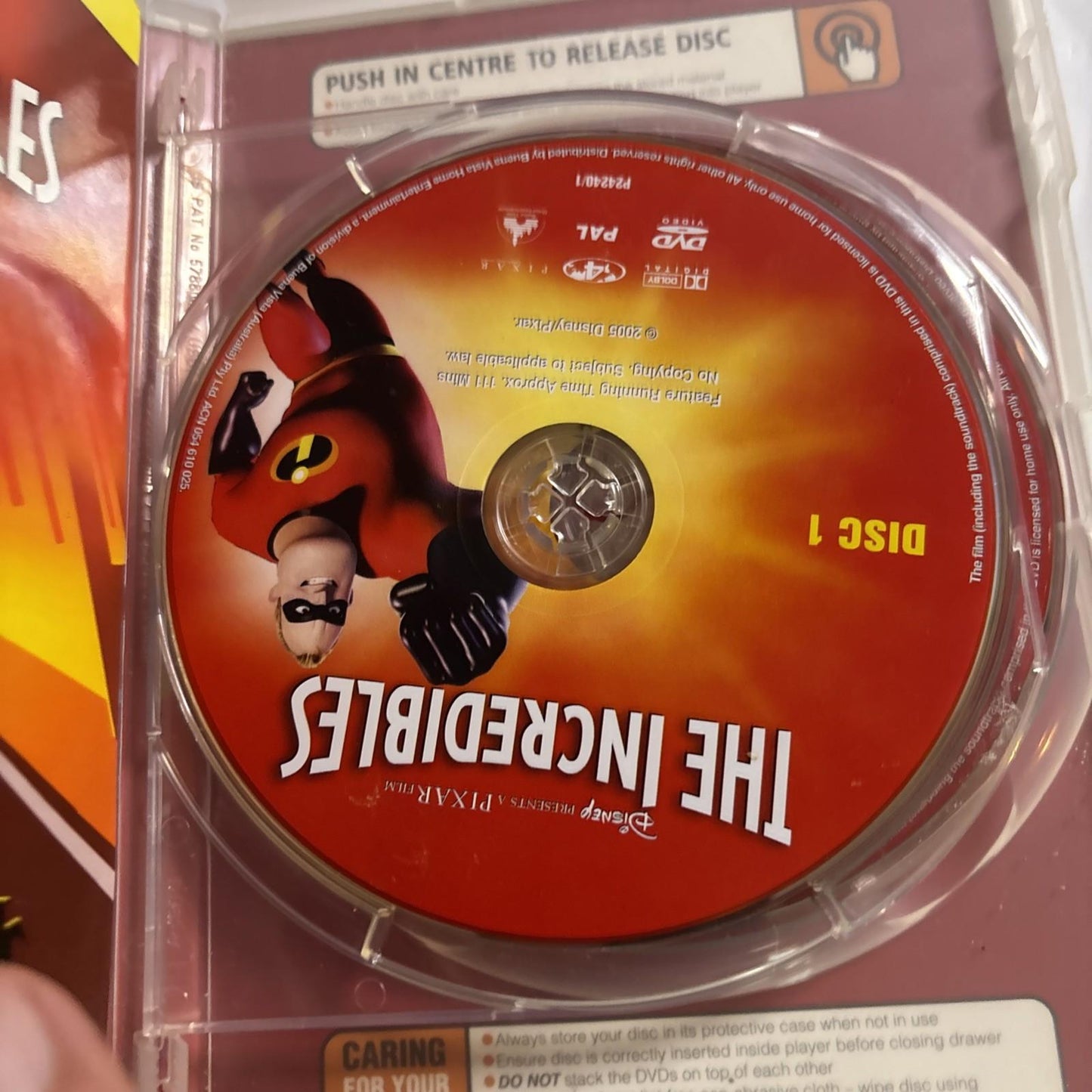 The Incredibles (DVD, 2004) Samuel L. Jackson, Craig T. Nelson, Region 4
