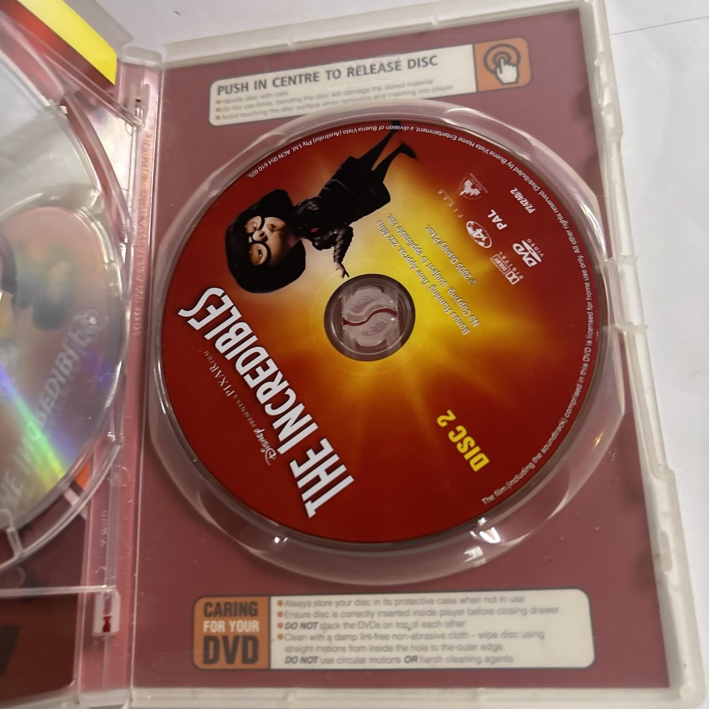 The Incredibles (DVD, 2004) Samuel L. Jackson, Craig T. Nelson, Region 4