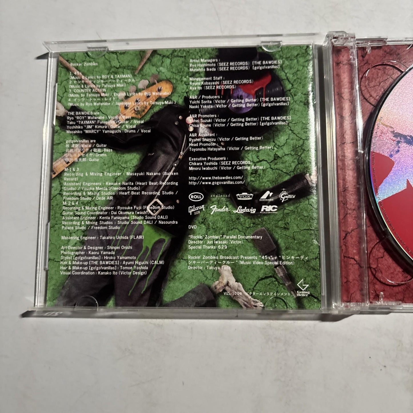 The Bawdies X Go!Go!Vanillas - Rockin' Zombies (CD + DVD, 2016) Japan Vizl-1008